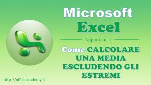 #Excel - Come calcolare una media escludendo il valore minimo e il valore massimo 3