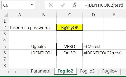 Verificare una password3