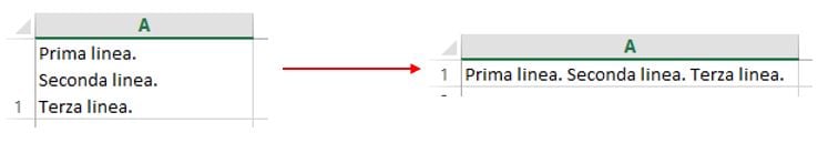 Come rimuovere i ritorni a capo dalle celle di Excel