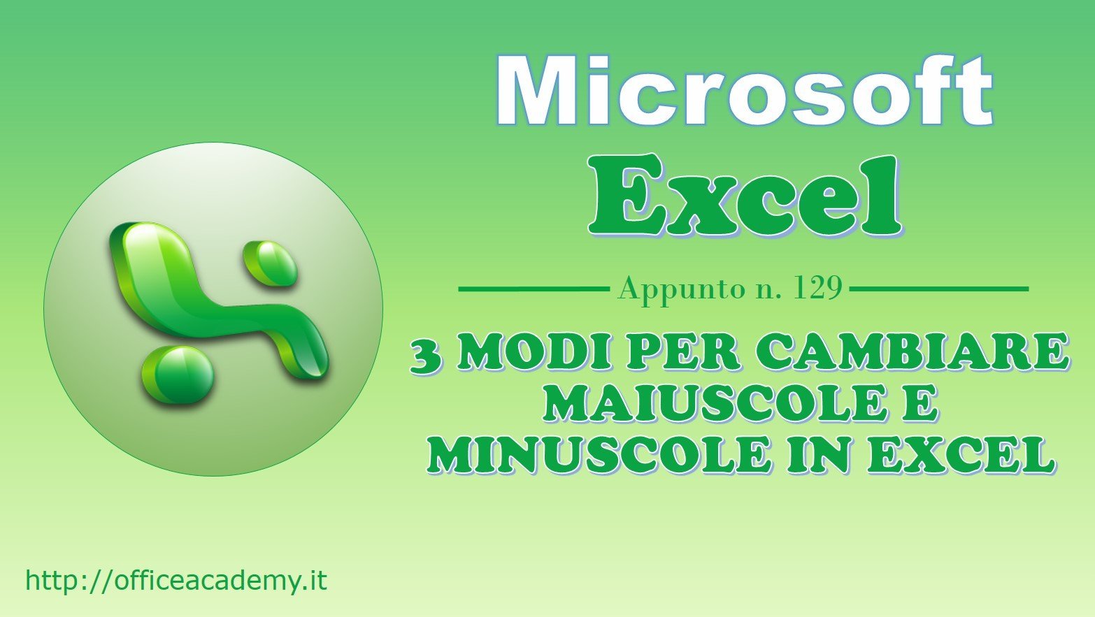 3 modi per cambiare maiuscole e minuscole in Excel