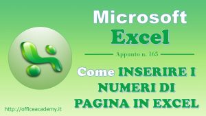 Come inserire i numeri di pagina in Excel