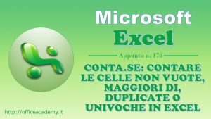 CONTA.SE contare le celle non vuote, maggiori di, duplicate o univoche in Excel