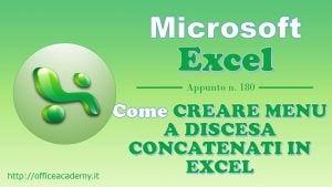 Come creare menu a discesa concatenati in Excel